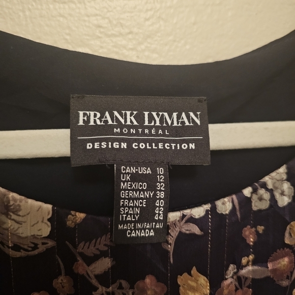 Frank Lyman Animal Print Overlay Faux Cape Blouse - Picture 5 of 6